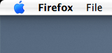 The Apple menu, unactivated